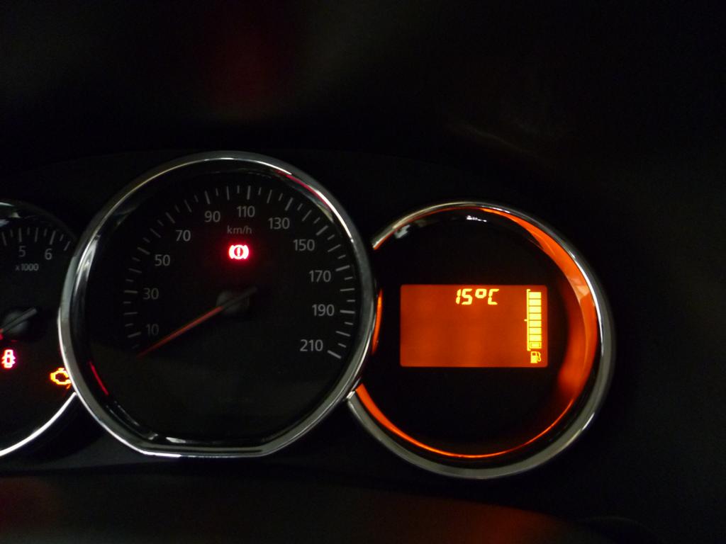 Original Außentemperaturanzeige nachgerüstet