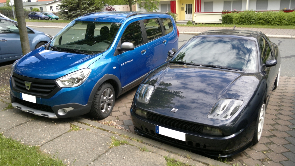 mein Lodgy und mein Fiat Coupe