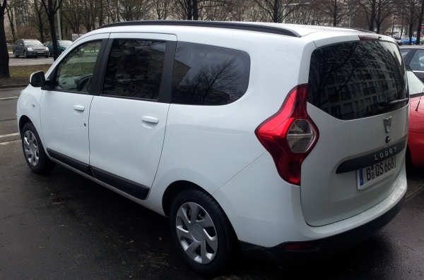 weißer Lodgy - getönte Scheiben